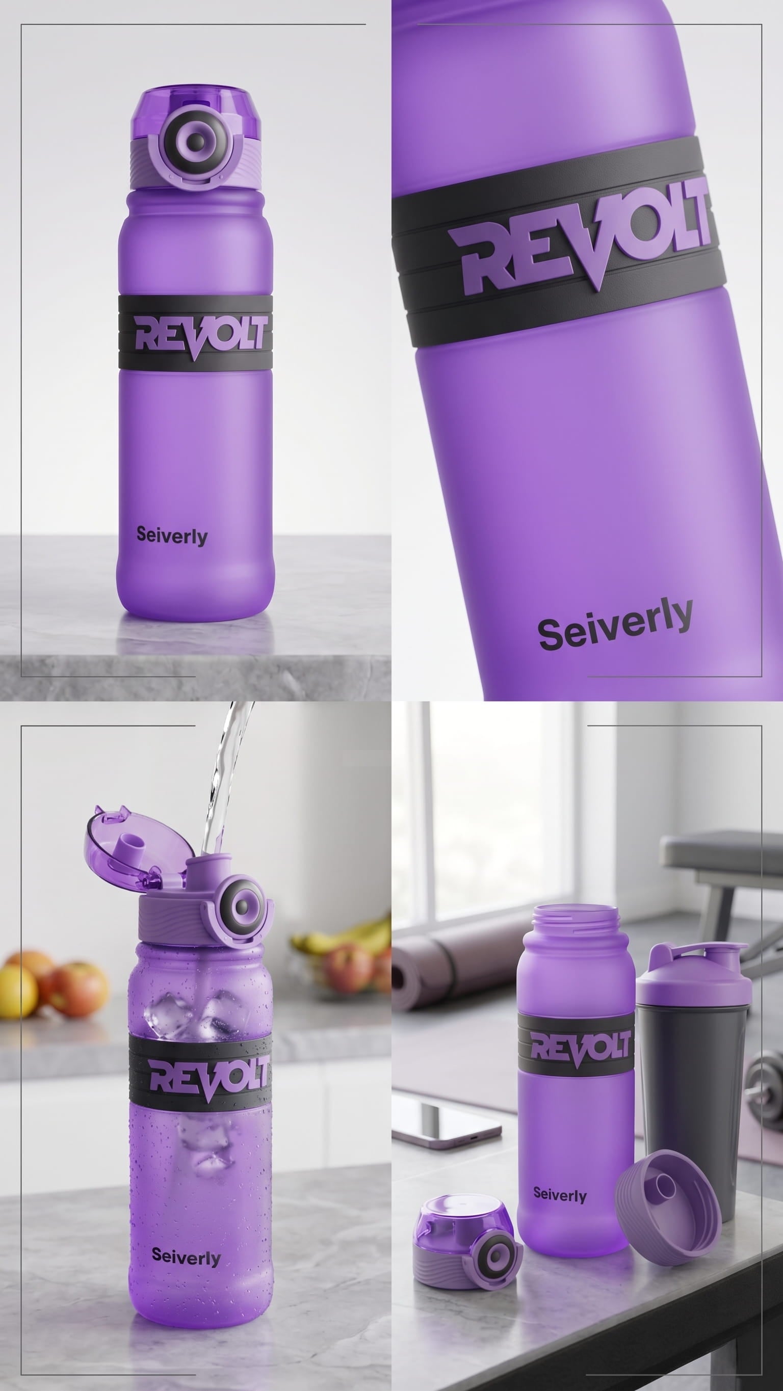 Stylish Purple Marble Tumbler