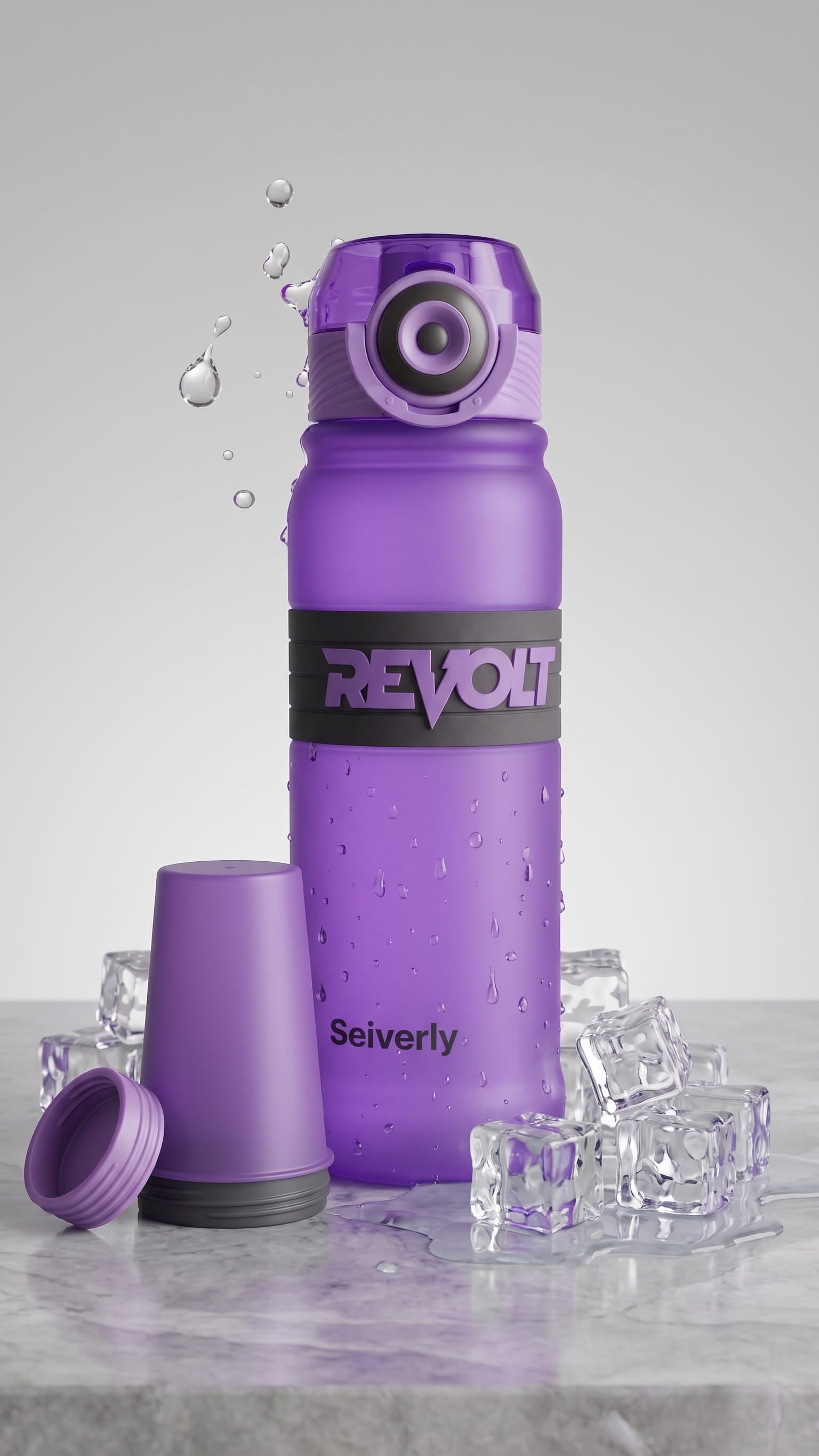 Stylish Purple Marble Tumbler
